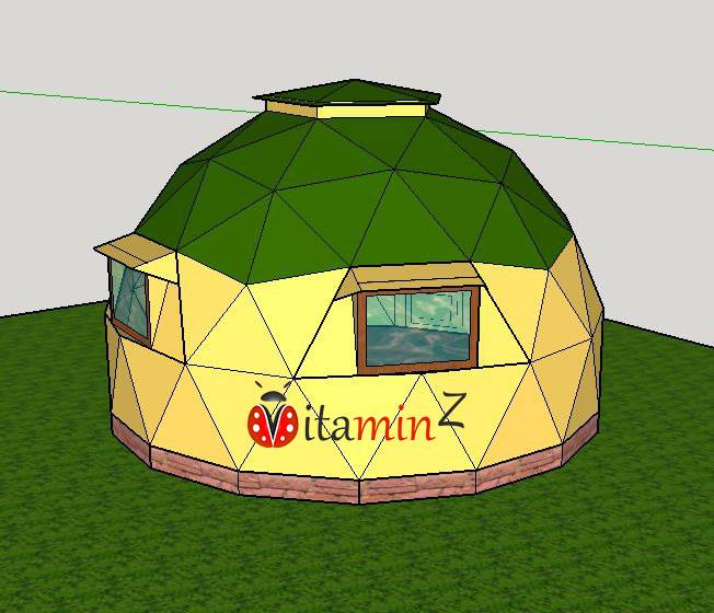 Одноуровневая баня «Vitamin-Z» - вид сбоку