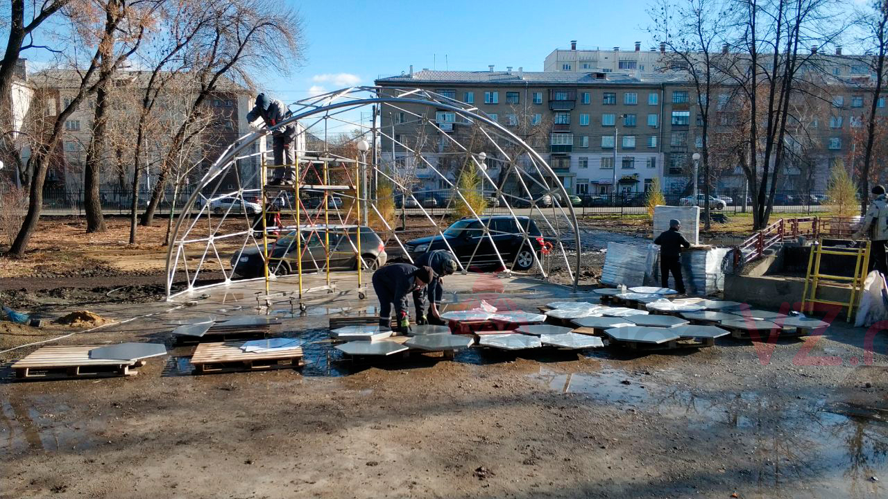 Сборка купольной сцены